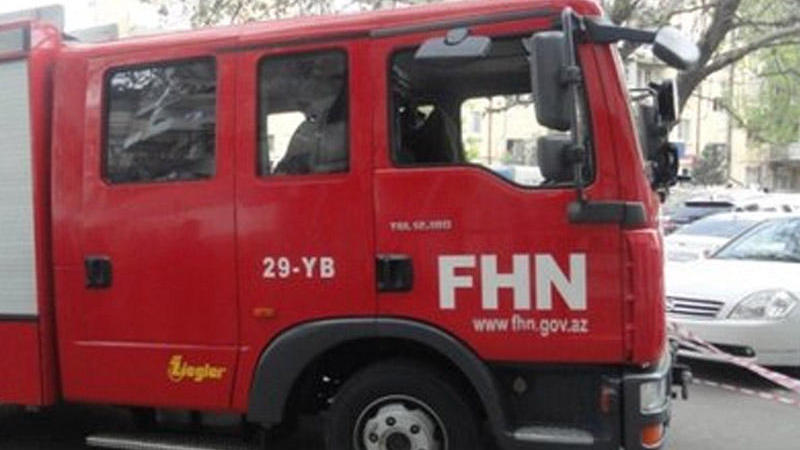 Bakıda yataqxanada yanğın