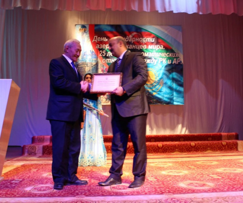 Aktöbə şəhərində Azərbaycan-Qazaxıstan diplomatik əlaqələrinin qurulmasının 25 illiyi ilə əlaqədar tədbir keçirilib