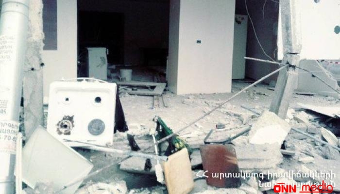 Yerevanda yaşayış binasında PARTLAYIŞ - FOTO