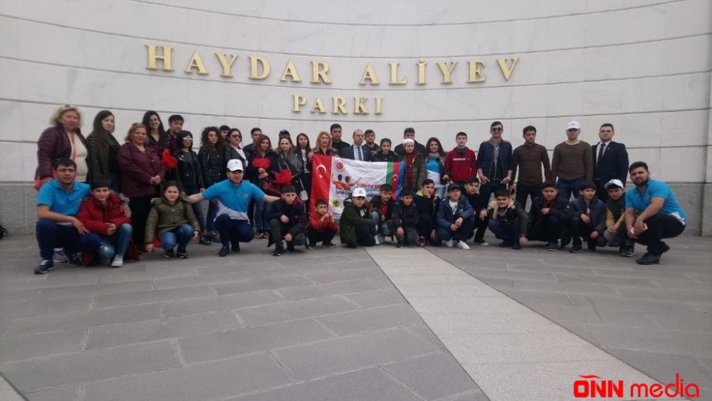 Azərbaycanlı şəhid övladları Ankaradakı Heydər Əliyev Parkında olublar