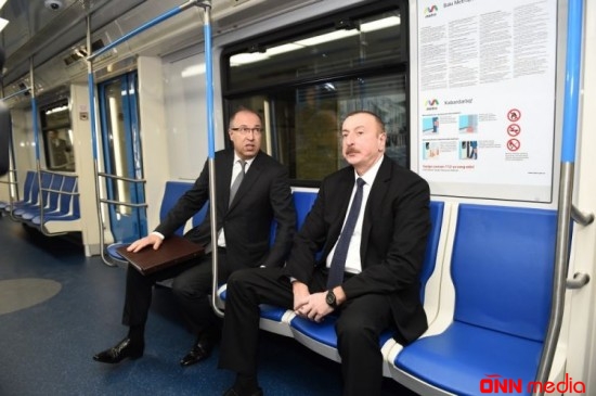 İlham Əliyev metroda