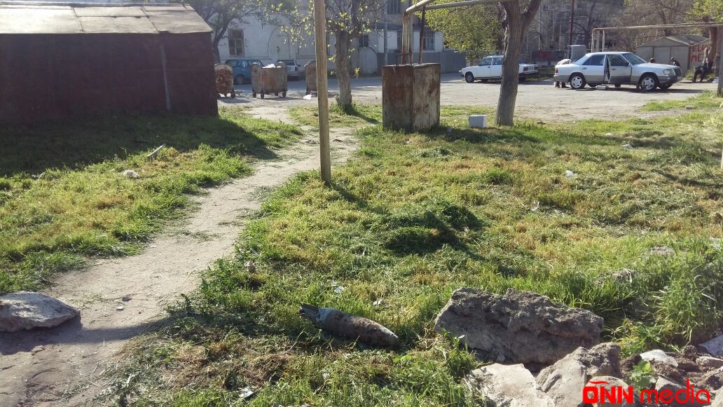 Sumqayıtda top mərmisi tapılıb