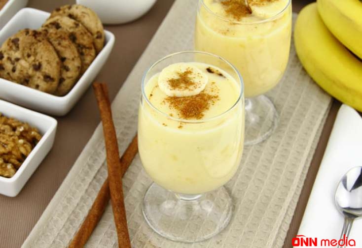 Uşaqlarınızın sevərək yeyəcəyi bananlı pudinqin - RESEPTİ
