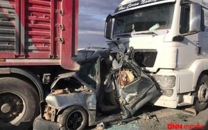 Bakıda 2 yük avtomobili toqquşdu: 1 ölü