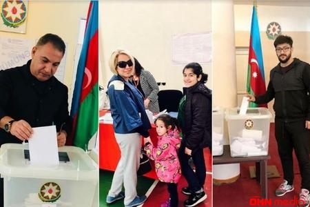Azərbaycanlı tanınmışlar da səs verdilər – Foto