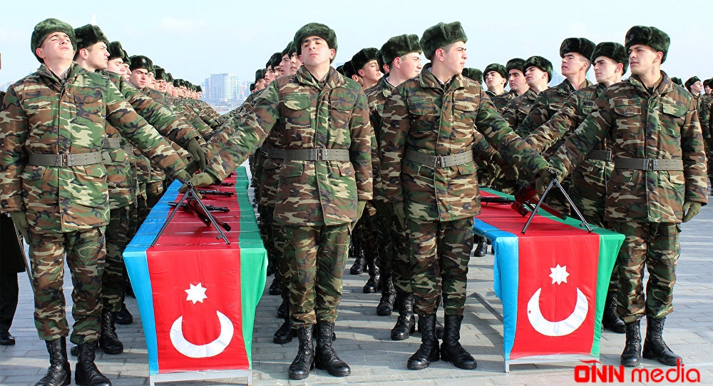 Hərbi hissələrdə andiçmə mərasimi keçirilir