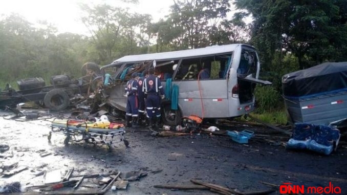 Braziliyada avtobus qəzası — 9 ölü, 30 yaralı