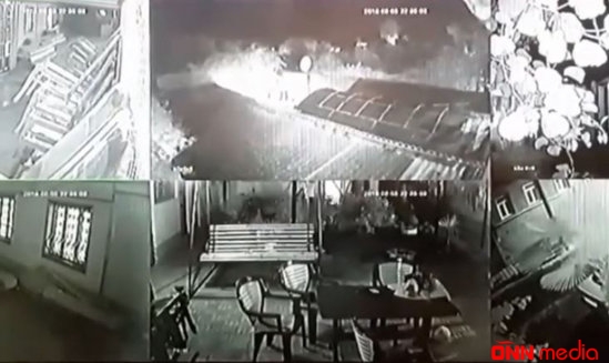 Ölümlə nəticələnən güclü zəlzələ kameraya belə düşdü