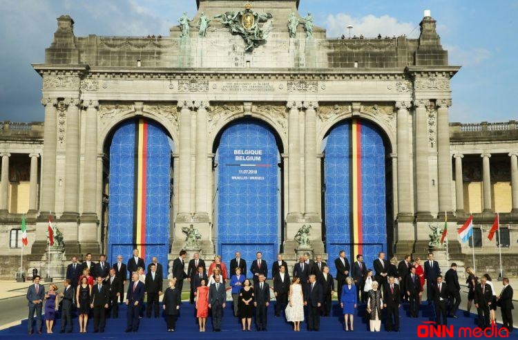 İlham Əliyev NATO ölkələri başçıları üçün təşkil olunan qəbulda iştirak etdi