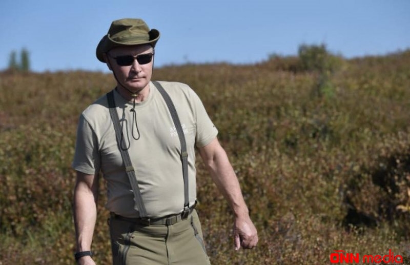 Putinin istirahətindən görüntülər - FOTOLAR