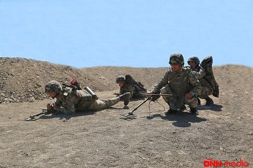 Ordumuz düşmənin minalarını məhv etdi