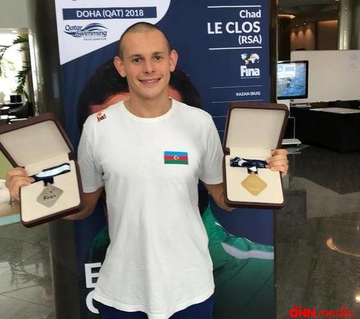 Azərbaycan üzgüçüsü Qətərdə iki medal qazandı