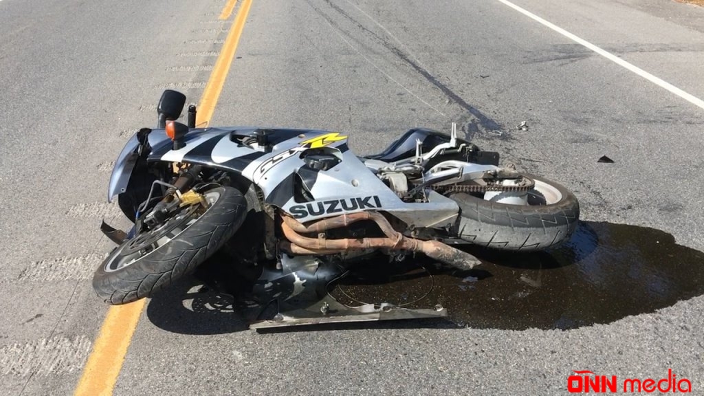 34 yaşlı kişi motosikletdən yıxıldı