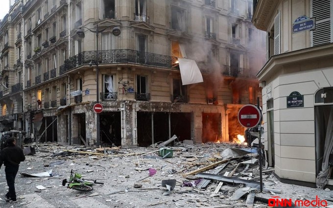 Parisin mərkəzində güclü partlayış