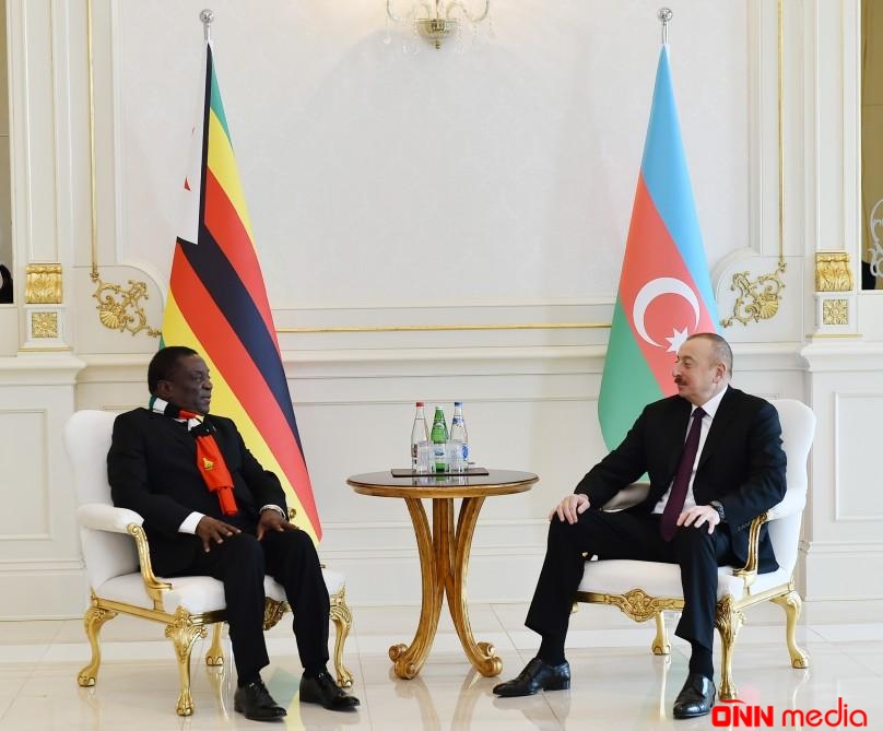 Azərbaycan və Zimbabve prezidentlərinin görüşü olub