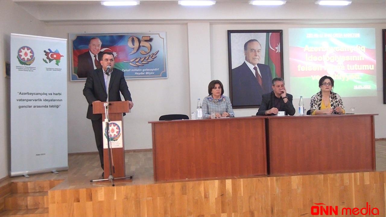Məktəblilərlə azərbaycançılıq və hərbi vətənpərvərlik ideologiyasına həsr olunmuş tədbir keçirilib