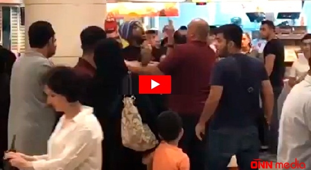 Bakıda ticarət mərkəzində inanılmaz HADİSƏ – VİDEO