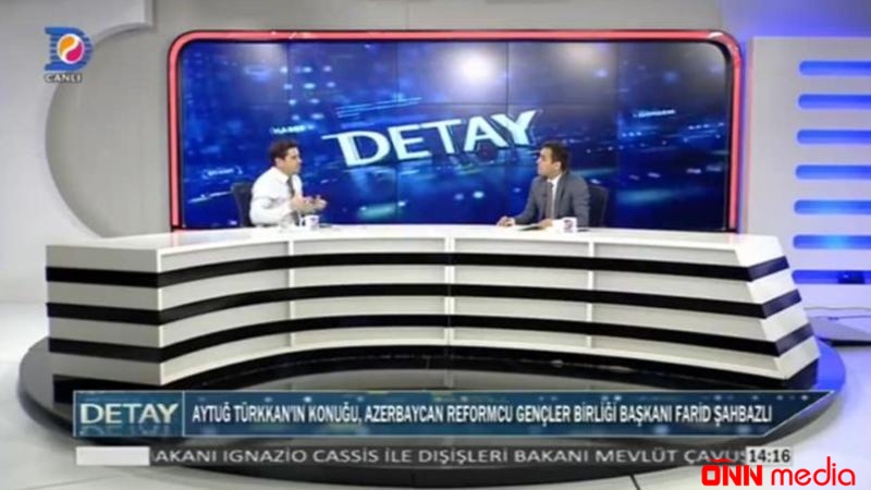 Fərid Şahbazlı Şimali Kipr televiziyalarında Azərbaycandan danışdı