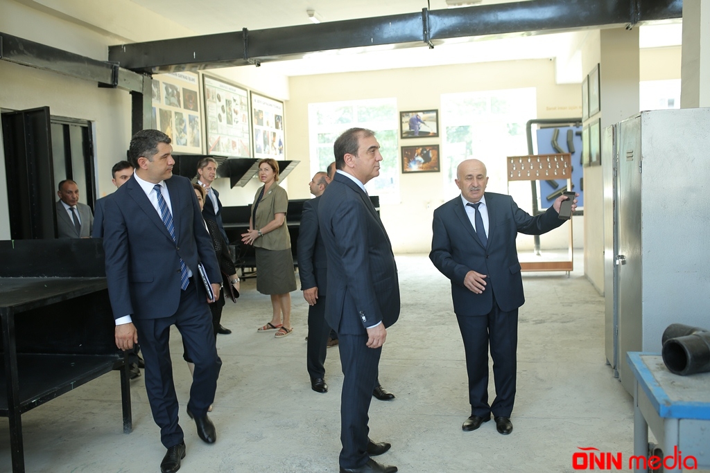 Gəncə Peşə Təhsili və Təlim Məktəbində yeni təlim emalatxanasının açılışı olub