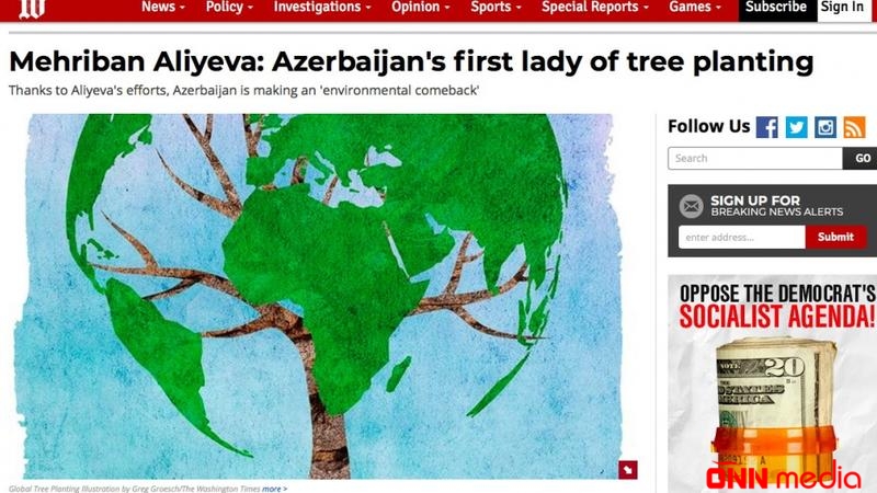 Mehriban xanım Əliyevanın sayəsində... - “The Washington Times”