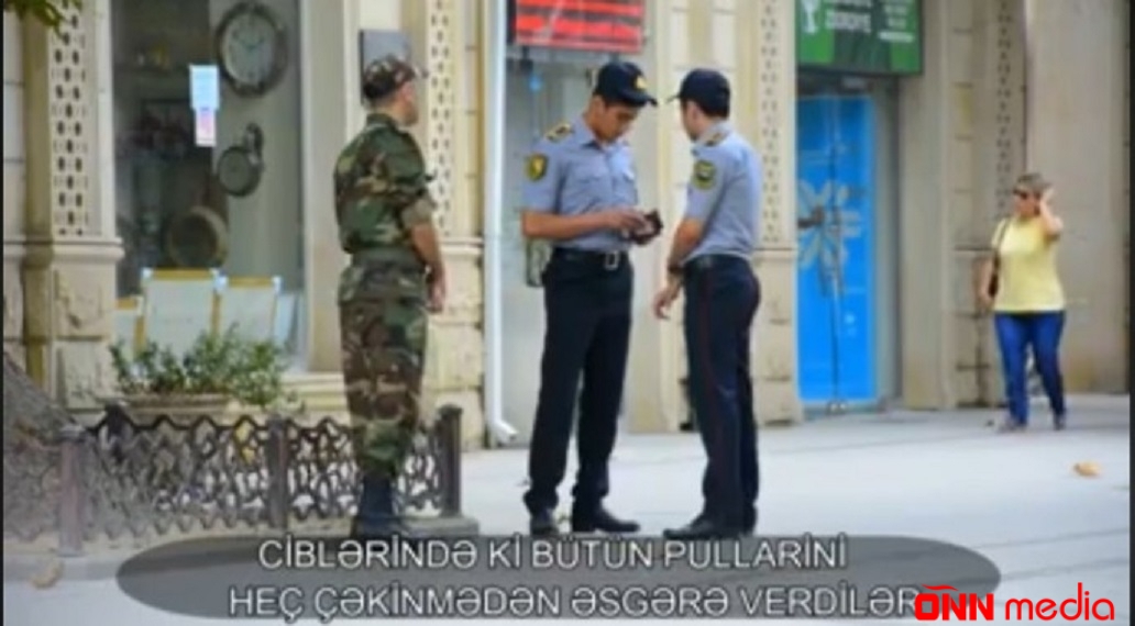 Əsgərə yardım edən polislərdən YENİ XƏBƏR - VİDEO