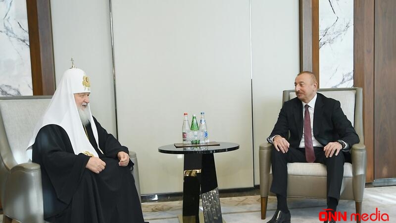 Prezident Bütün Rusiyanın Patriarxı Kirill ilə görüşdü