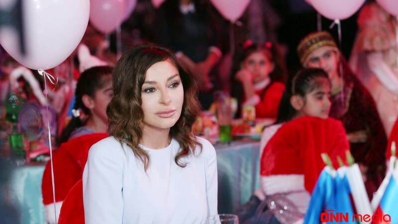 Mehriban Əliyeva uşaqlar üçün təşkil olunan bayram şənliyində iştirak etdi