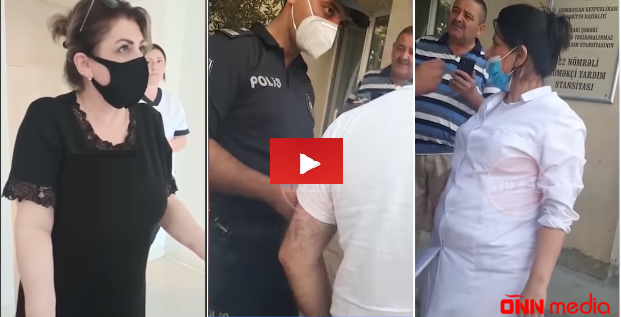 Polisdən həkimlərə irad: “Uşaq ağrıdan qışqırır, niyə baxmırsız?” – VİDEO
