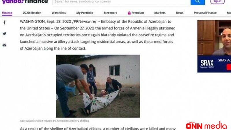 Ermənistan Azərbaycanın mülki əhalisini öldürür - ABŞ MEDİASI