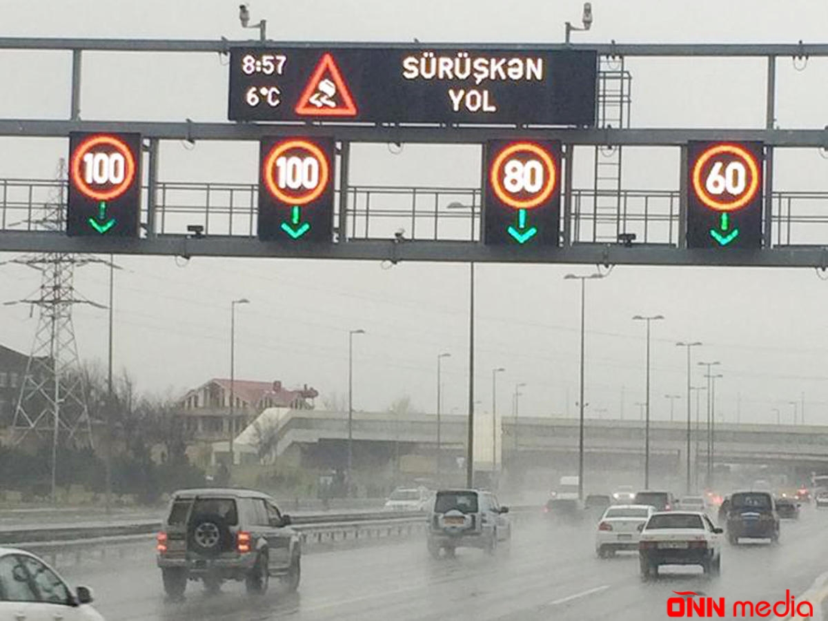 Bakının bu yollarında sürət həddi endirildi