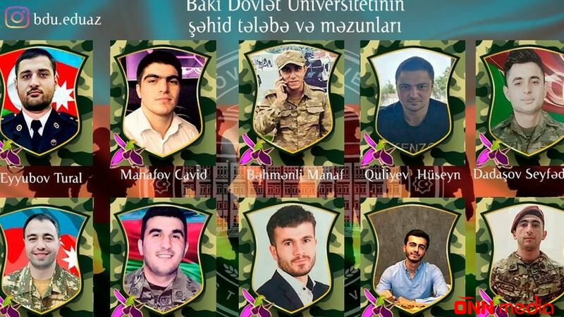 BDU-nun şəhid tələbə və məzunları
