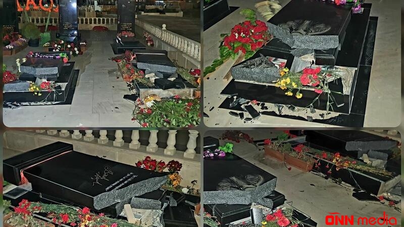 Suraxanıda külək nəticəsində aşan şəhid məzarları tezliklə bərpa olunacaq - AÇIQLAMA