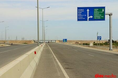 Bakı-Quba yolunun tikintisi sürətlə davam etdirilir