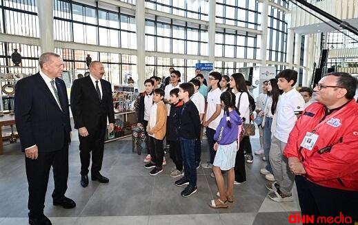 İlham Əliyev və Ərdoğan ASAN Xidmətin açılışında