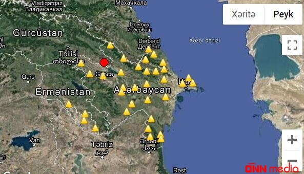 Azərbaycanda zəlzələ oldu