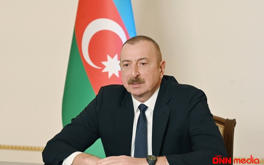 İlham Əliyev Oğuz rayonuna səfər edib