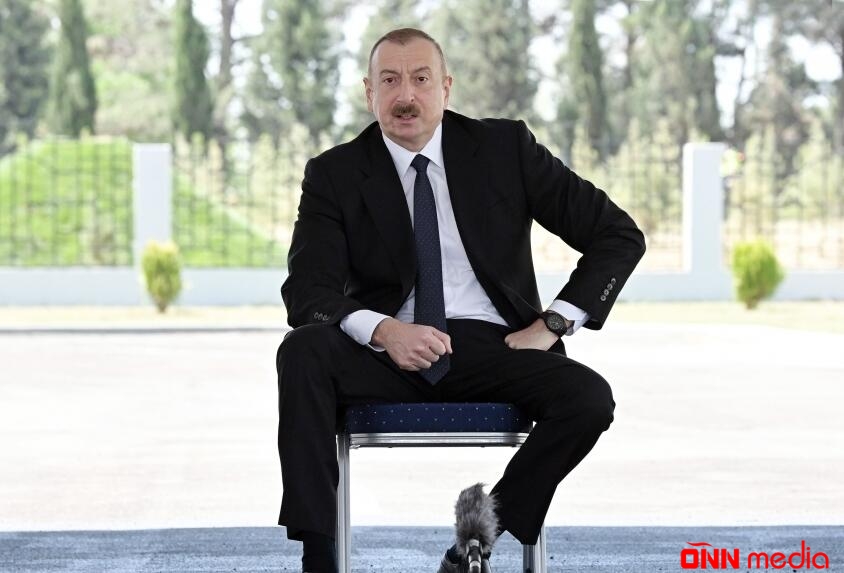 İlham Əliyev yeni kompleksin təməlini qoydu