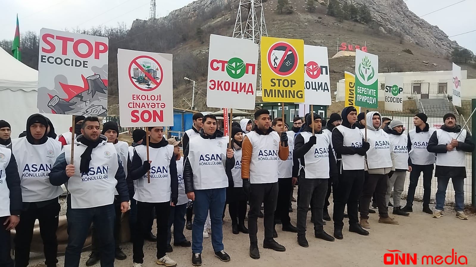 Laçın yolundakı etiraz aksiyası 123 gündür davam edir