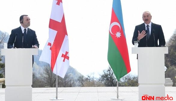 Əliyev və Qaribaşvili mətbuata bəyanatla çıxış etdi