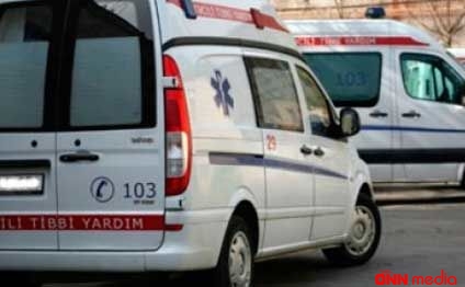 Çağırışa gedən təcili yardım maşını aşdı