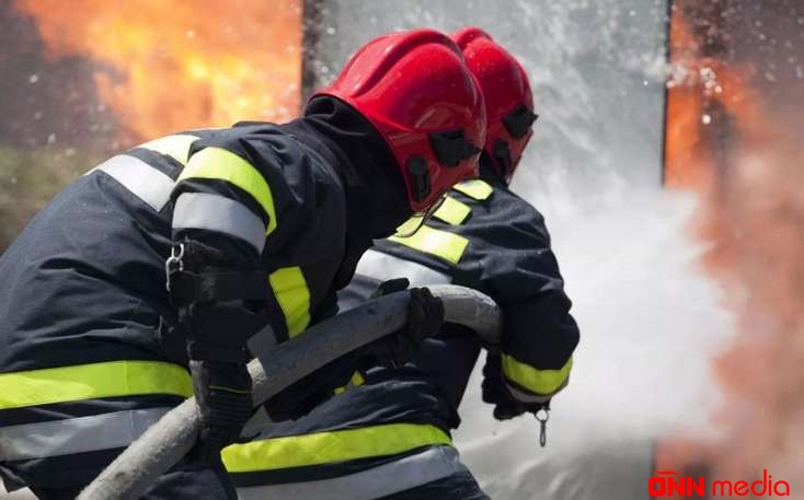 Bakıda çoxmərtəbəli yaşayış binasında yanğın olub
