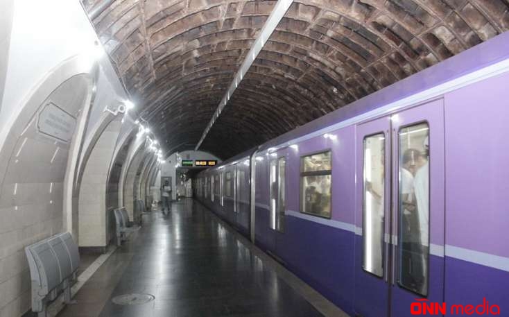 “Nizami” metrostansiyasının tavanında gücləndirmə tədbirlərinə başlanılıb - FOTO