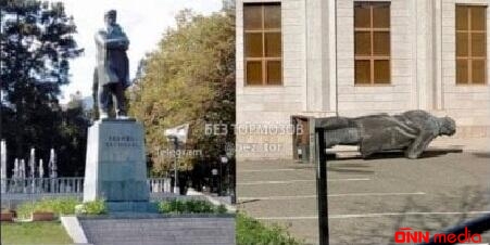 Xankəndidəki bu rüsvayçı abidə söküldü