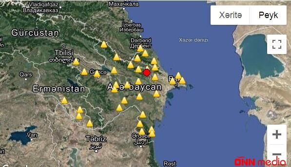 Azərbaycanda zəlzələ oldu