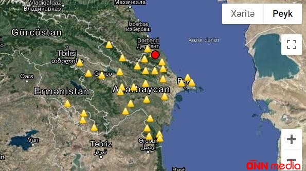 Xəzərdə zəlzələ oldu