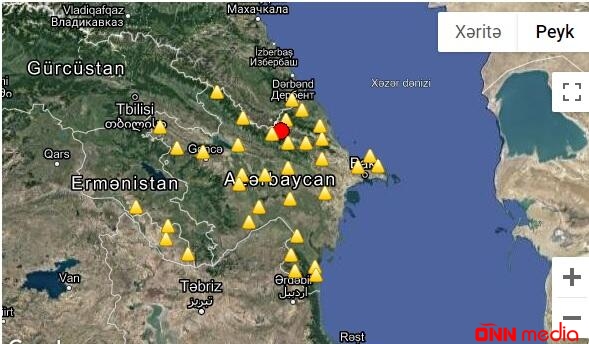 Azərbaycanda zəlzələ oldu
