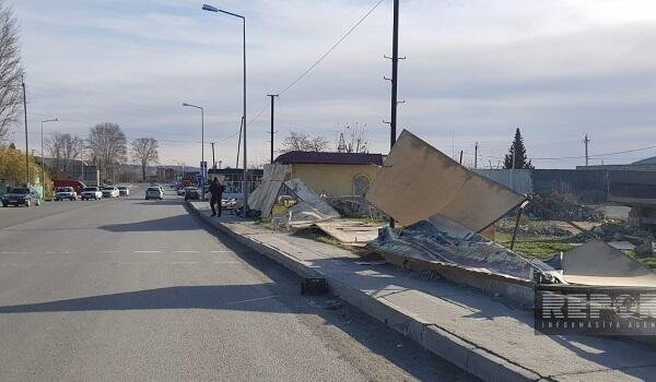 Güclü külək bu rayonu işıqsız qoydu