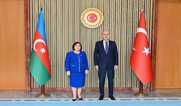 Azərbaycan və Türkiyə parlament sədrləri görüşdü