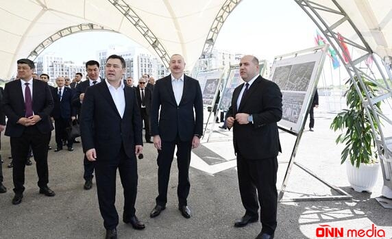 Prezidentlər Füzulinin dağıdılmış yerlərinə baxdılar