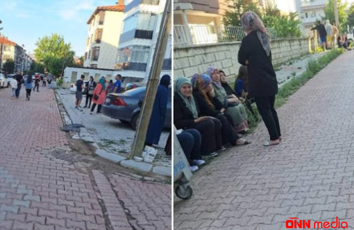 Türkiyədə zəlzələ oldu - İnsanlar küçəyə axın etdi